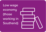 Low wage economy (those working in Southend)