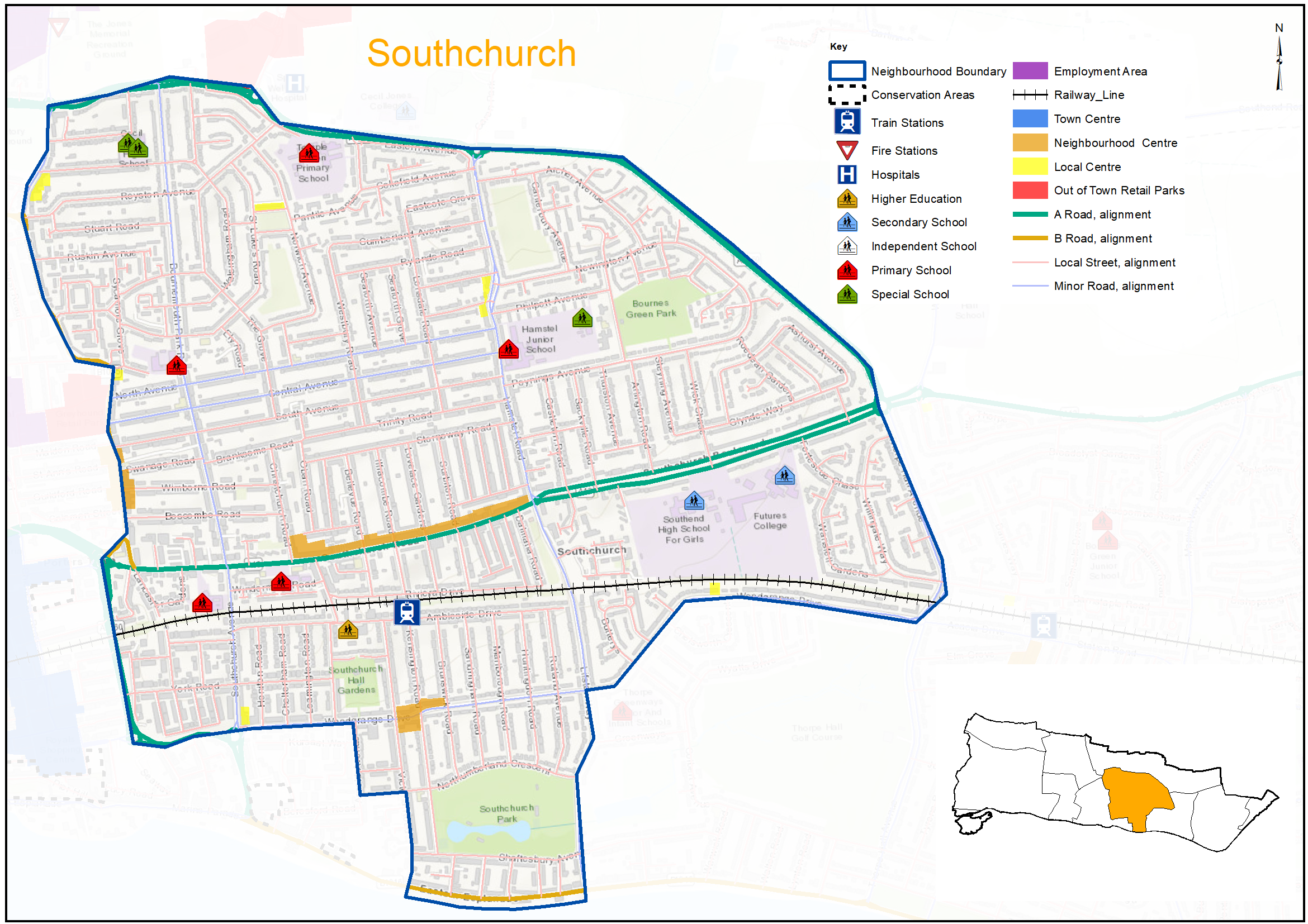 Southchurch context Map