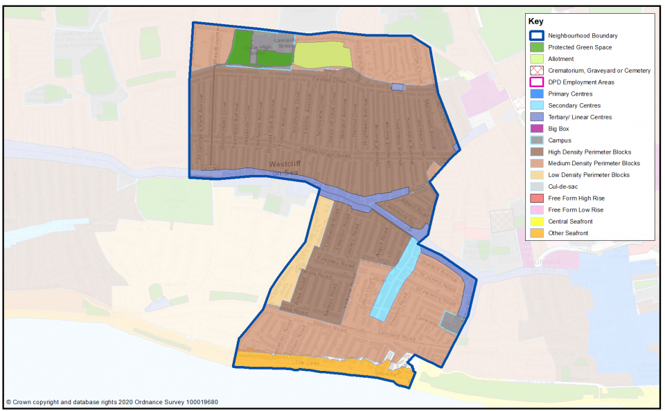 Character area of Westcliff