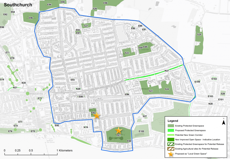 Green Space in Southchurch area